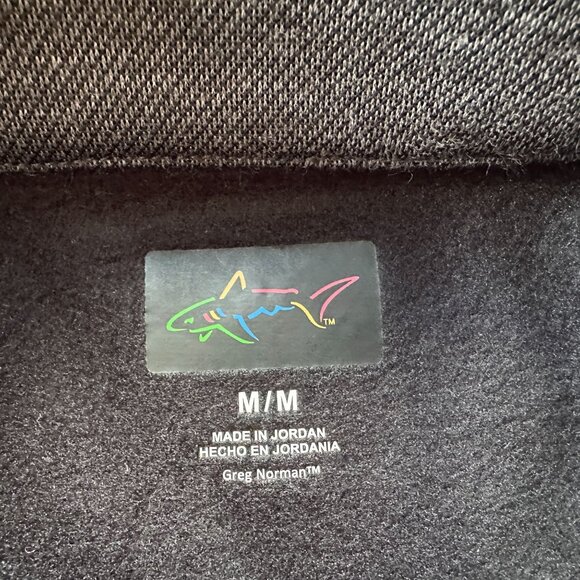 NEW Greg Norman Mens Medium Sweatshirt Fleece 1/4 Zip Gray Golf - Picture 8 of 10